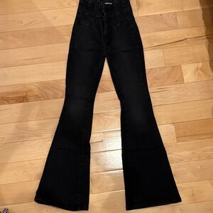 we the free black bootcut jeans